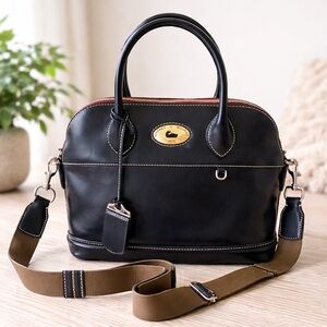 Dooney & Bourke Florentine Domed  Crossbody Dark Navy NWOT $499 MSRP